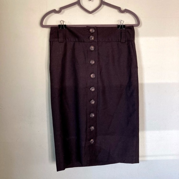 Banana Republic Button Down Pencil Skirt Size 0 xs - Picture 1 of 3